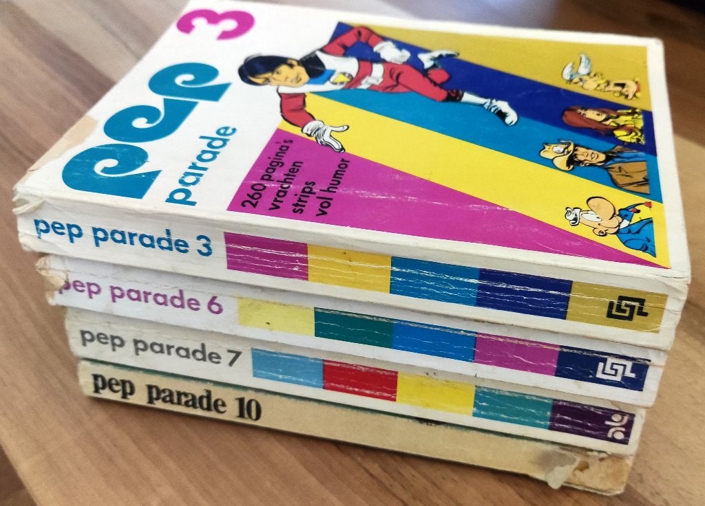 4x PEP parade pockets deel 3, 6, 7 en 10, Meerdere stripboeken, Ophalen of Verzenden, Gelezen