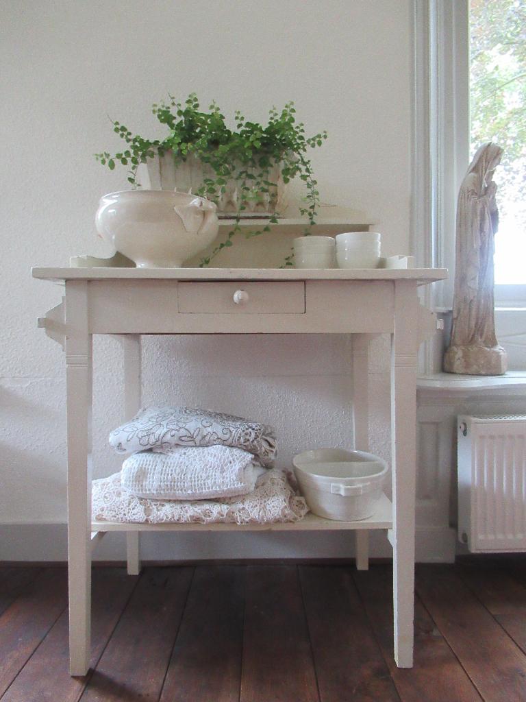 ~ mooie oude (was-) tafel, bricbracbrocante ~, Antiek en Kunst, Ophalen