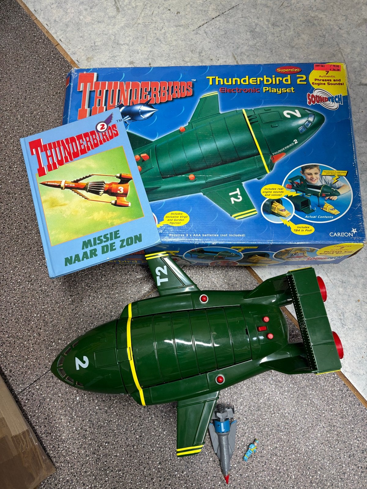 Thunderbirds 2 Electronic Playset met boek, Ophalen of Verzenden, Zo goed als nieuw
