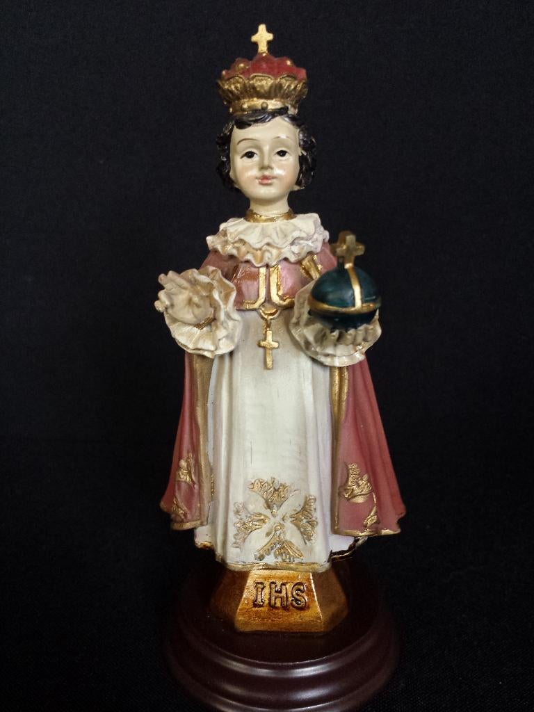 Klein Heiligenbeeld ~ Kindeke Jezus van Praag ~ Hoog 13 cm., Antiek en Kunst, Ophalen of Verzenden