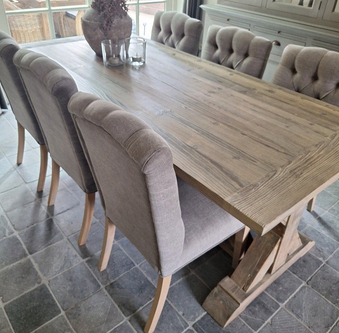Eetkamerstoelen set 6 stuks, Ophalen, Zo goed als nieuw, Rechthoekig, 50 tot 100 cm