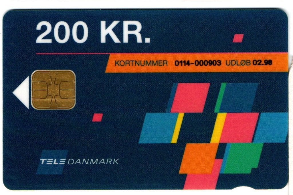 chip kaartje Danmark c, Verzamelen, Ophalen of Verzenden