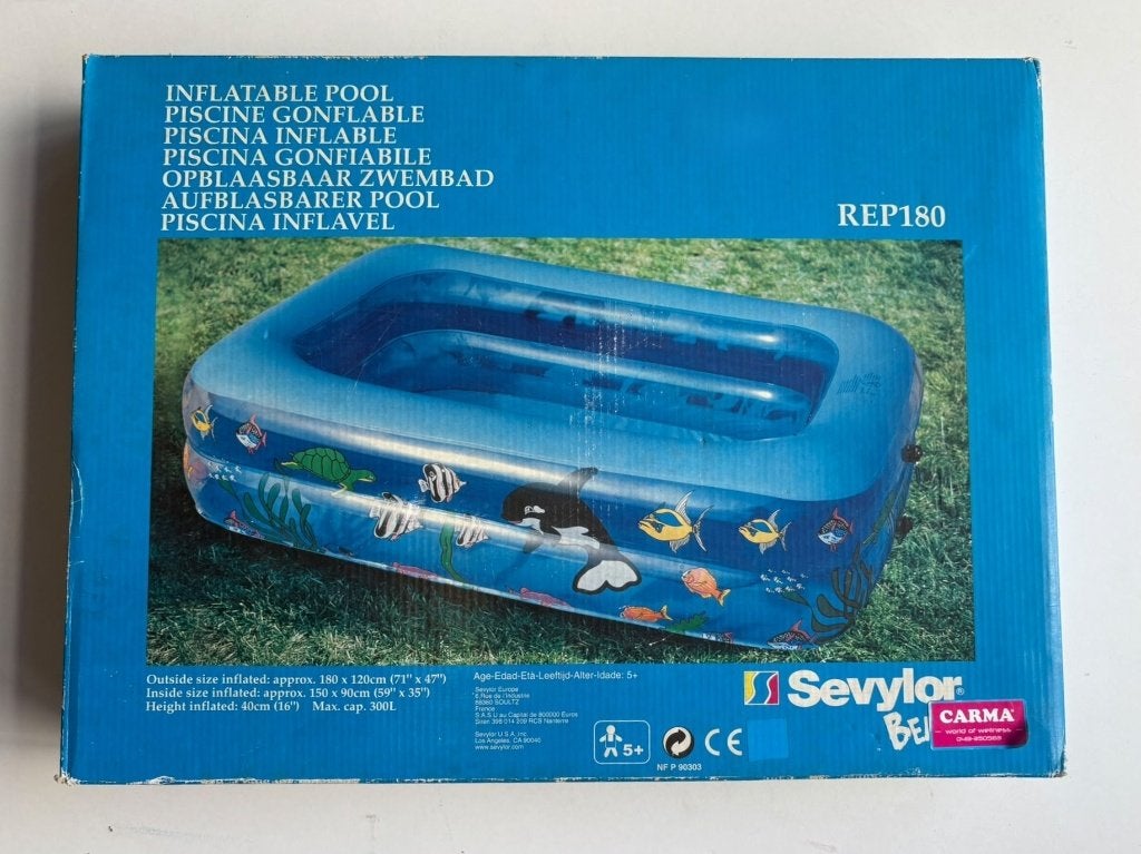 Sevylor Opblaasbaar Zwembad 180x120 cm, Caravans en Kamperen, Luchtbedden, Ophalen of Verzenden, Nieuw