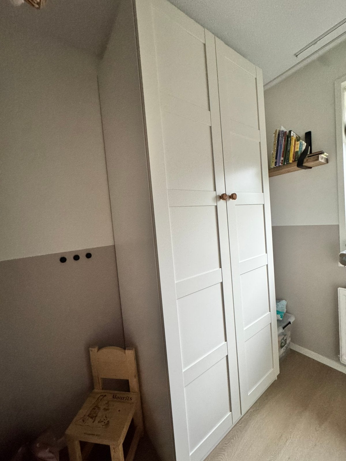 Babykamer wit, Kinderen en Baby's, Kinderkamer | Complete kinderkamers, Ophalen, Zo goed als nieuw, Jongetje of Meisje