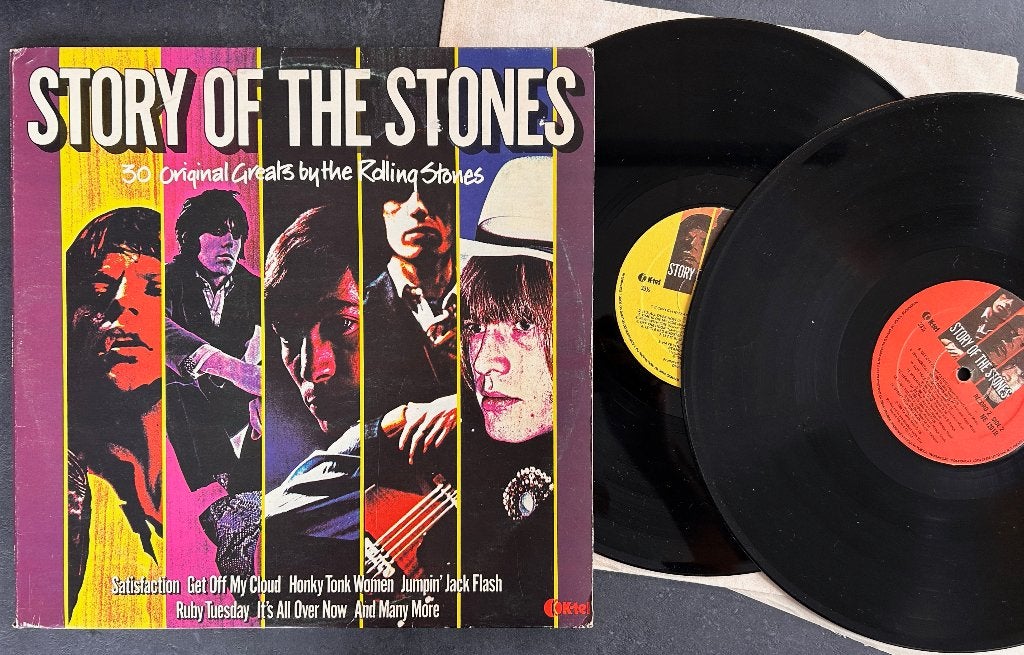 ROLLING STONES - Story of the Stones ( 2LP; K-tel ), Cd's en Dvd's, Vinyl | Rock, Ophalen of Verzenden, Zo goed als nieuw, Classic Rock