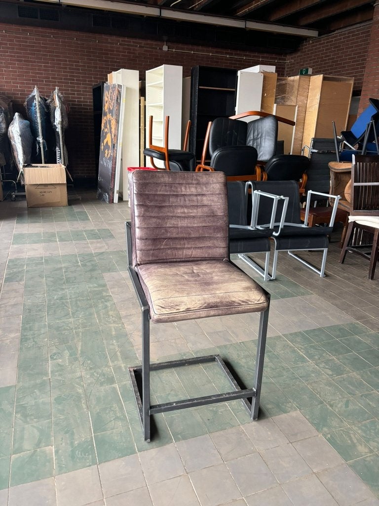 INDUSTRIËLE BARKRUK LEERLOOK CS26720, Ophalen, Gebruikt, 60 tot 90 cm, 1 kruk