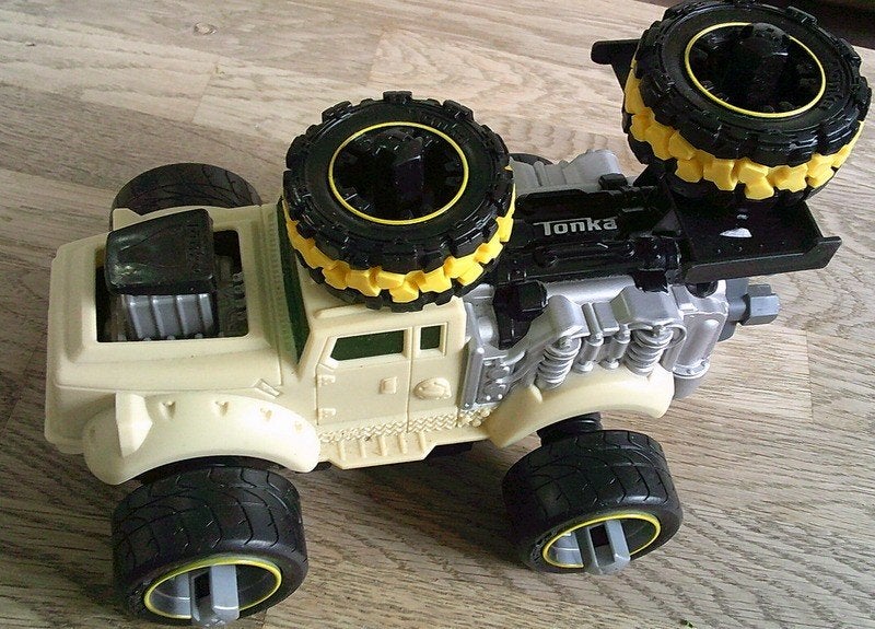 TONKA toy rocket motor racing truck wind up 2009, Ophalen of Verzenden, Gebruikt