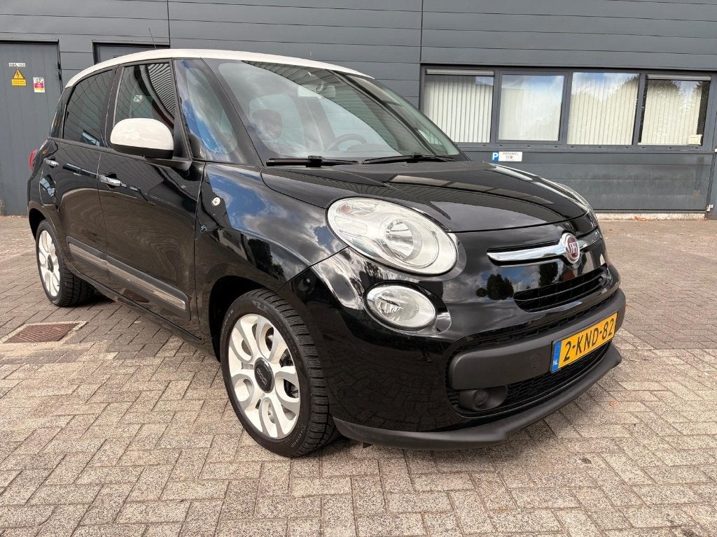 ✅Fiat 500L 2013 Zwart nieuwe koppeling en APK/123616 KM NAP✅, Stof, Zwart, Origineel Nederlands, Bedrijf