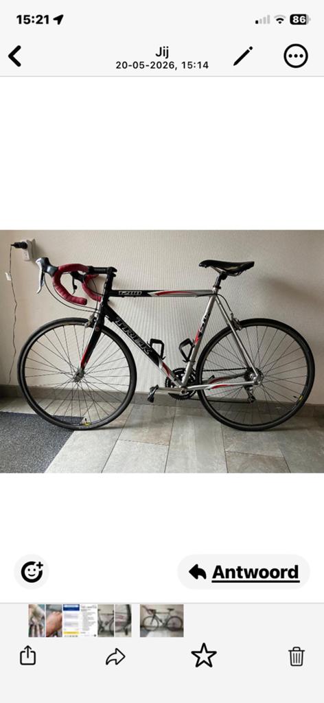 Racefiets, Fietsen en Brommers, Fietsen | Racefietsen, Overige merken, Minder dan 10 versnellingen, Aluminium, Ophalen of Verzenden
