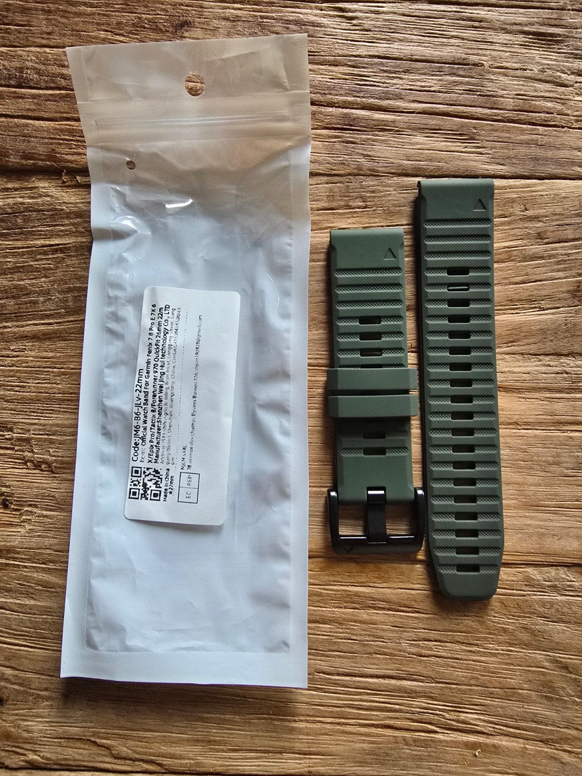 Horlogebandje Garmin 22mm QuickFit (nieuw), Ophalen of Verzenden, Nieuw, Android