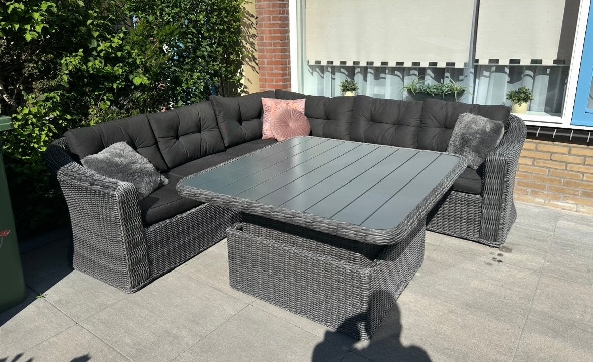 TAMBOHUSE Loungeset Tuinset + Verstelbare tafel NP: €2999‼️, Tuin en Terras, Tuinsets en Loungesets, Ophalen, Zo goed als nieuw
