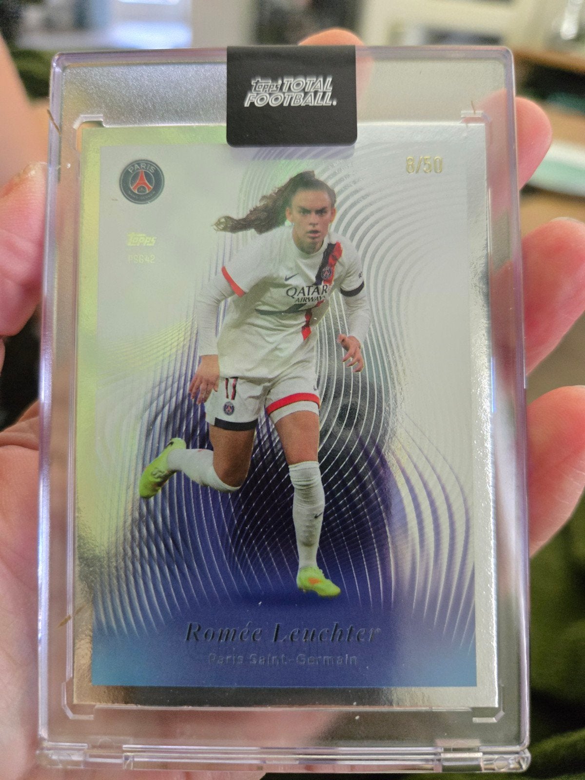 Romée Leuchter Topps Total Football /50, Ophalen of Verzenden, Zo goed als nieuw, Buitenlandse clubs, Spelerskaart