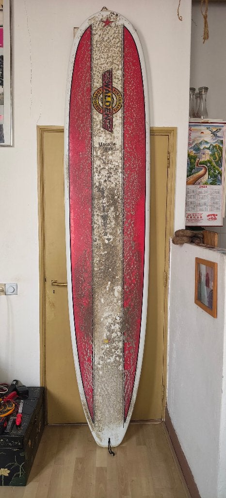 Magic Walden Longboard 9.2, Watersport en Boten, Ophalen, Gebruikt, Longboard, Met vinnen