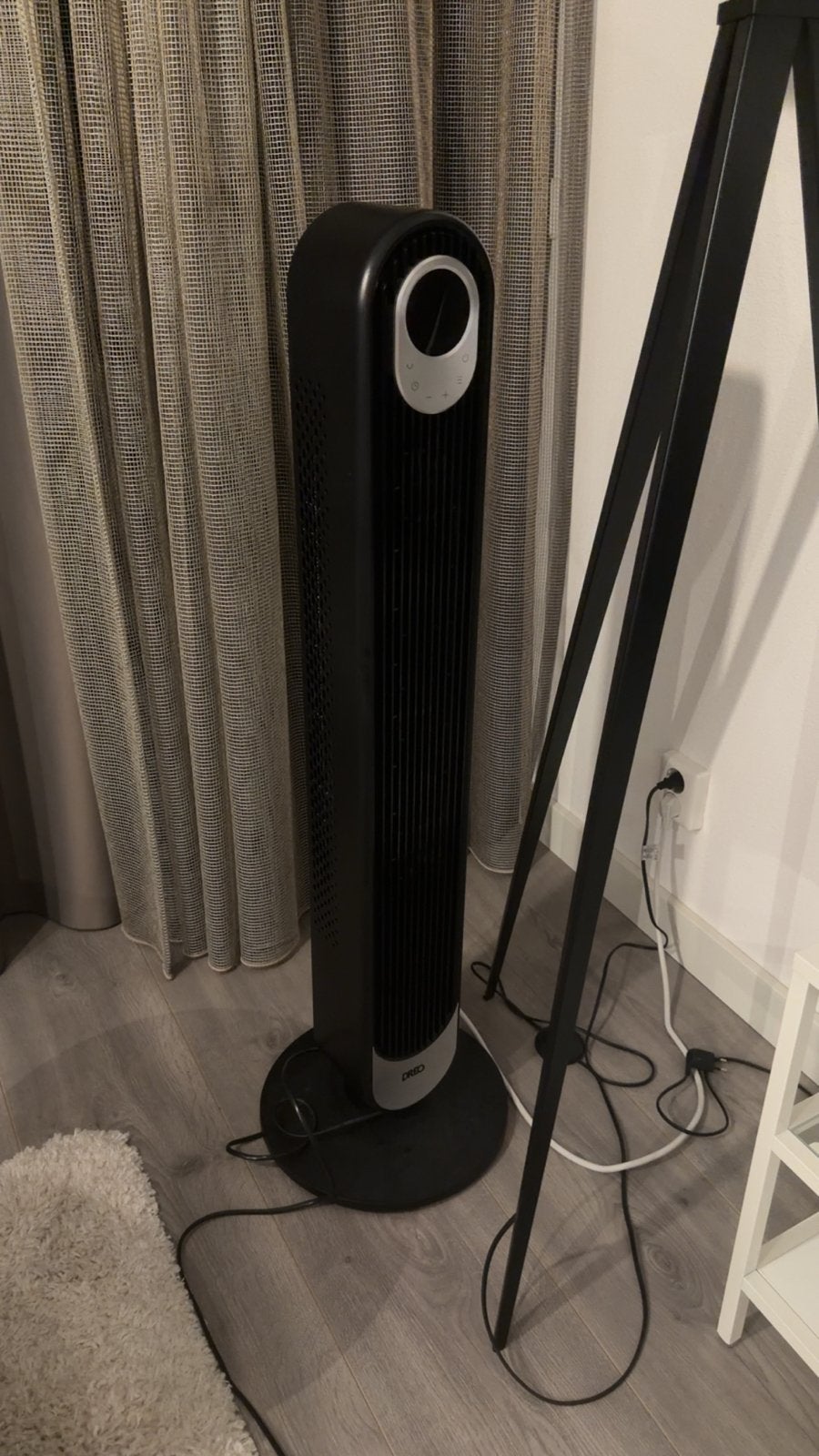 Dreo Torenventilator - Zwart, Zo goed als nieuw, Witgoed en Apparatuur, Ophalen of Verzenden, Ventilator met afstandsbediening