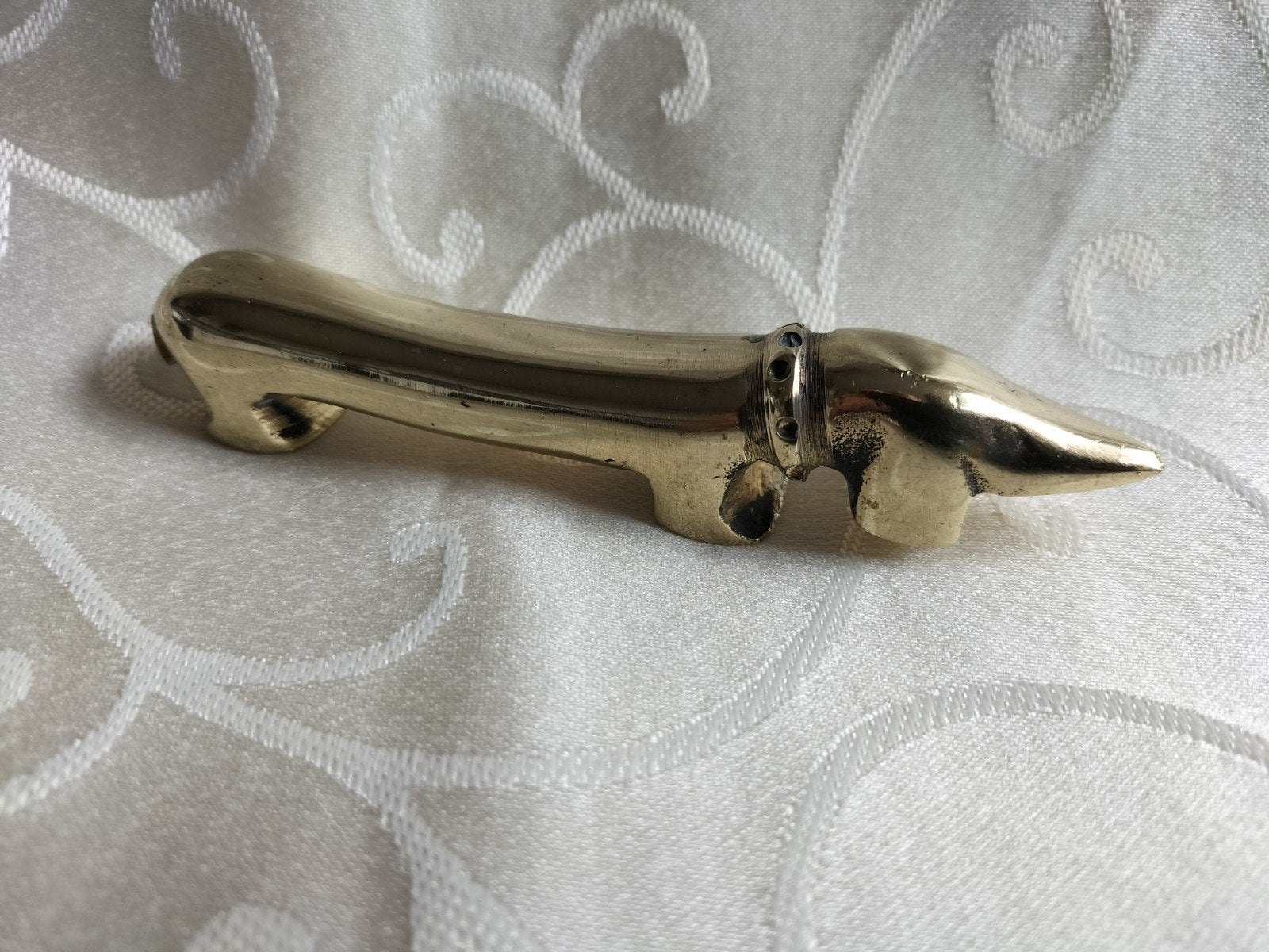 Walter Bosse Teckel Messing Flessenopener 1, Antiek en Kunst, Ophalen of Verzenden