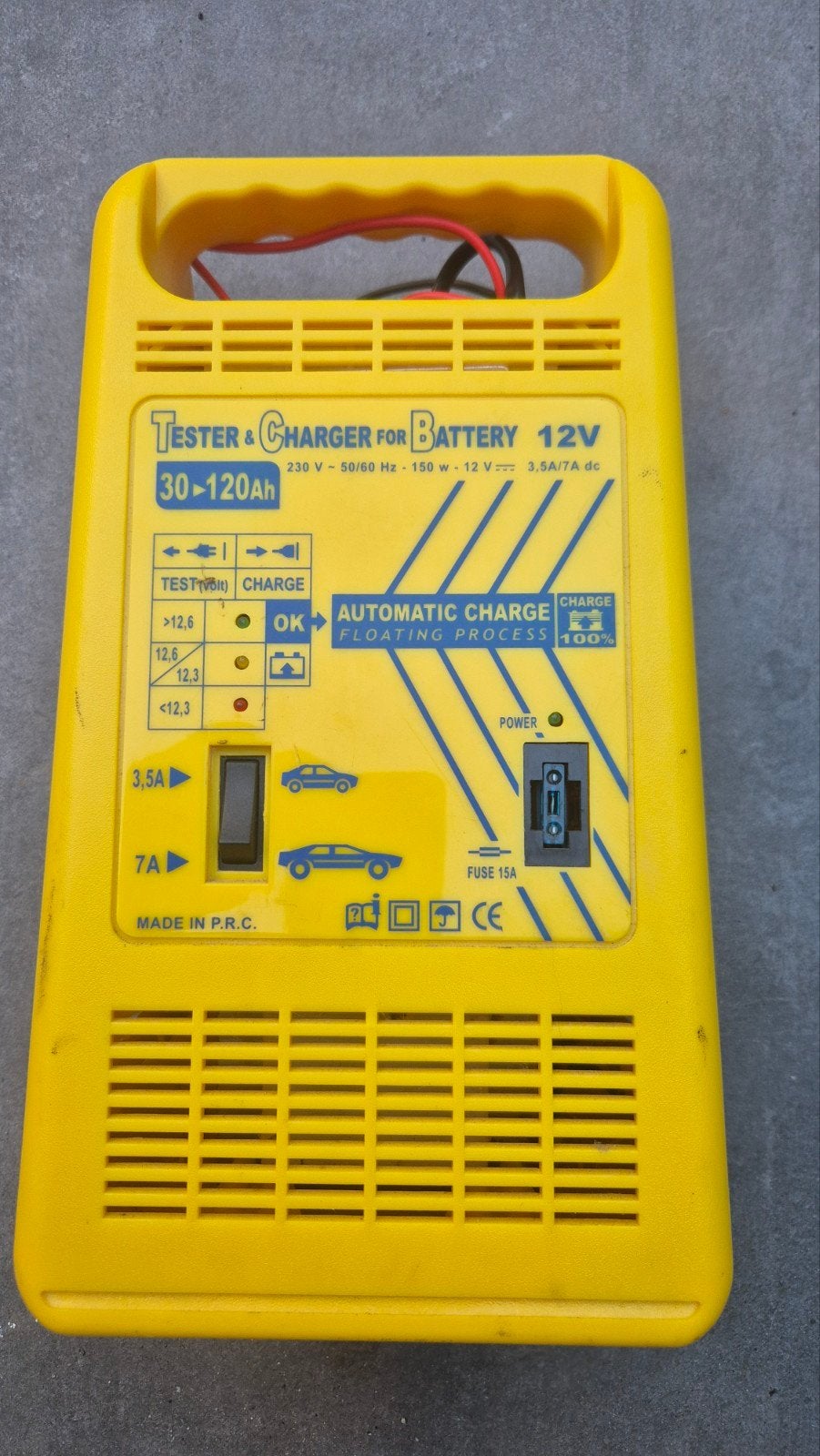 Acculader 12V 30-120Ah met testfunctie, Ophalen of Verzenden, Gebruikt, Universele onderdelen