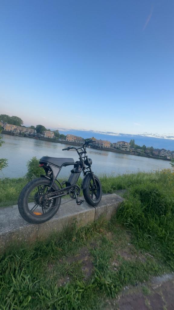 Stoere Fatbike c80 max E-bike - Zwart, Zo goed als nieuw, Zo goed als nieuw, 51 tot 55 cm, 50 km per accu of meer, Ophalen