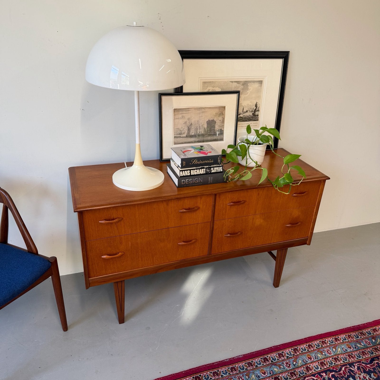 - Vintage compact dressoir •Homeworthy UK•, Gebruikt, 100 tot 150 cm, ., Ophalen of Verzenden
