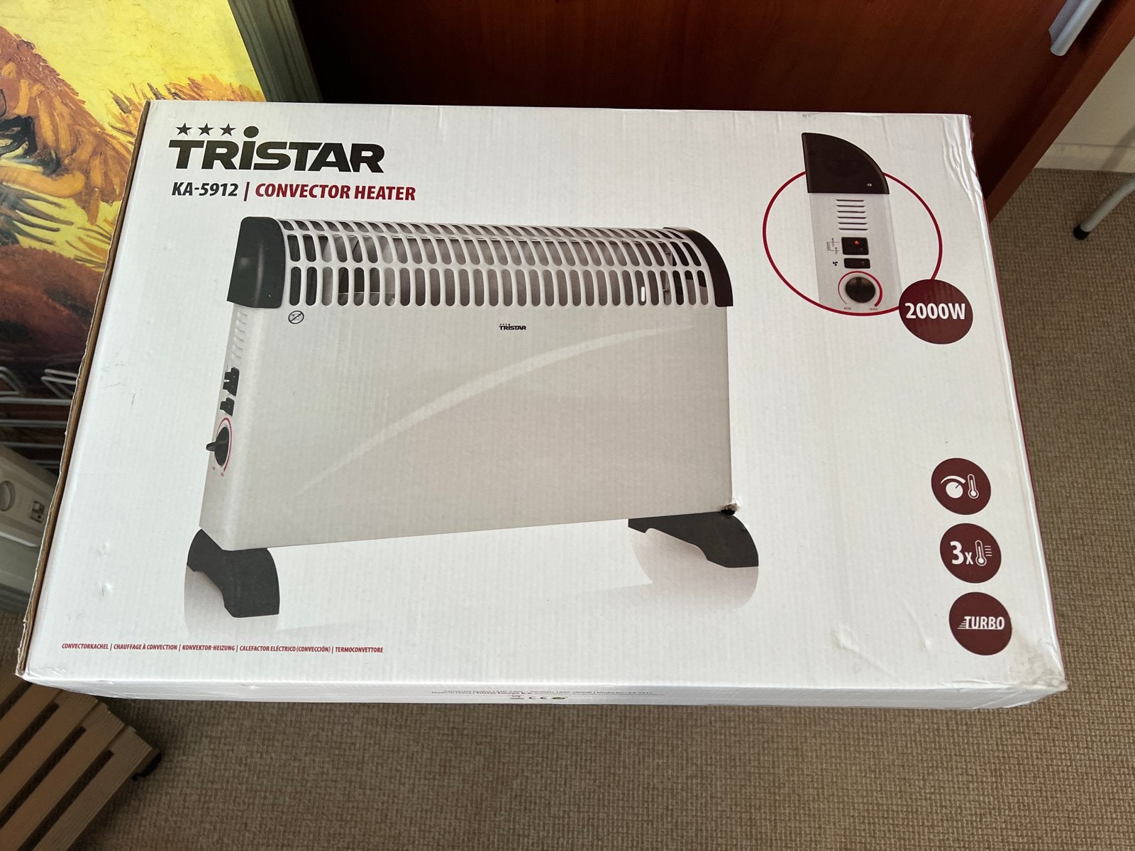 Tristar KA-5912 Convector Kachel - 2000W - Nieuw in doos, Ophalen of Verzenden, Zo goed als nieuw