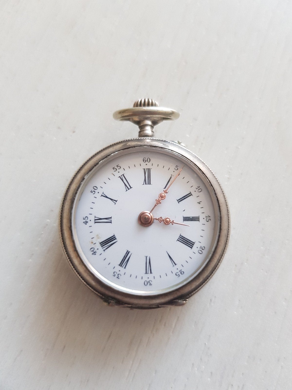 Antiek Zwitsers zakhorloge, Ophalen of Verzenden, Zilver, Overige merken