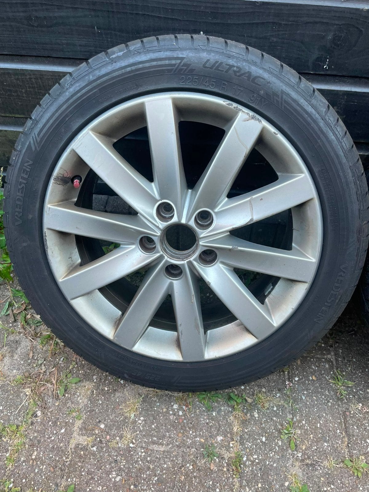 225/45/ R17 banden met velgen te koop, Ophalen, Nieuw