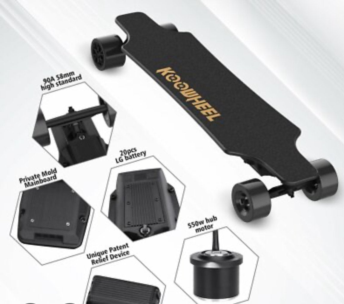 Koowheel ESR550 Street onderdelen: Accu, controller, motor, Ophalen of Verzenden, Nieuw, Longboard