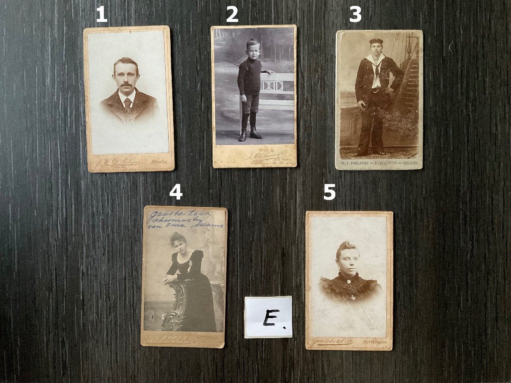 CDV - Carte de Visite E .... Losse Verkoop Mogelijk., Ophalen, Gebruikt, Foto, Voor 1940