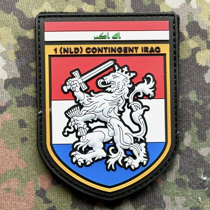 Patch 1 NLD Contingent Iraq NMI, Verzenden, Luchtmacht, Nederland, Embleem of Badge
