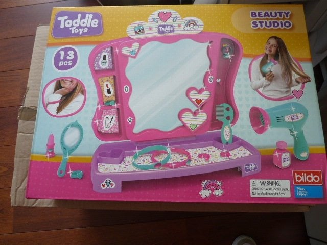 Leuke roze  make up tafel met spiegel en acc. Nieuw, Ophalen of Verzenden, Nieuw