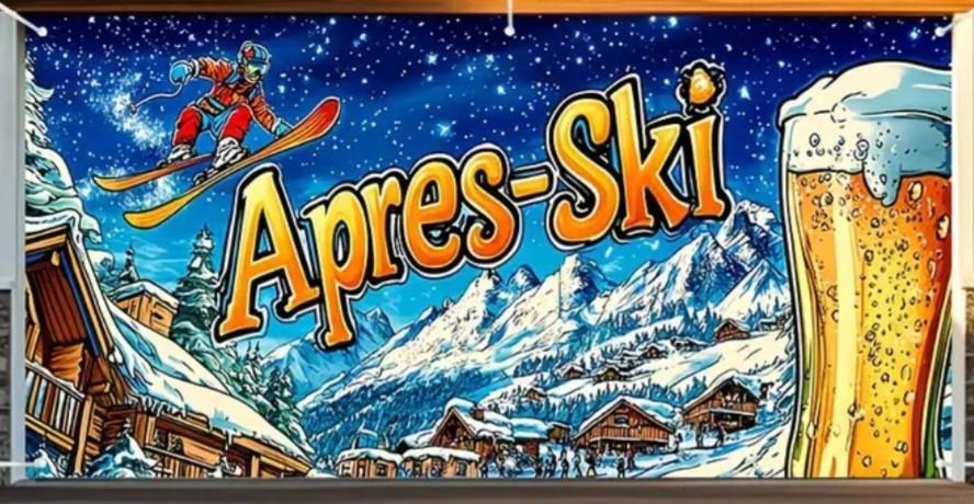 Groot après ski decordoek 3 mtr breed lees advertentie, Ophalen of Verzenden