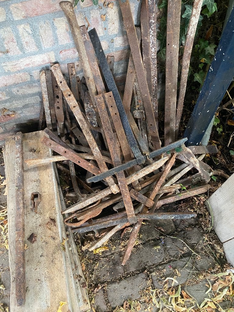 oude bouwmaterialen, muurankers, muurijzers, diverse maten, Doe-het-zelf en Verbouw, IJzerwaren en Bevestigingsmiddelen, Ophalen