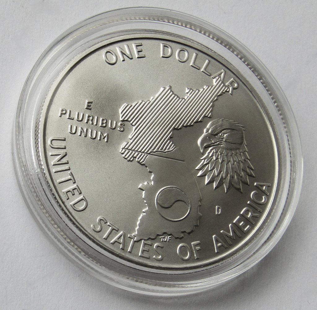 ** 1991-D - USA - Korean War Memorial Silver Dollar- UNC **, Verzenden, Noord-Amerika, Zilver