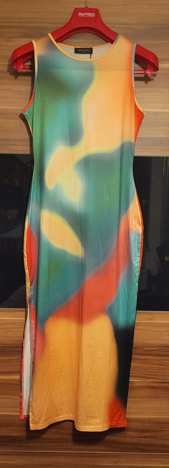 Phatcha Studio Kleurrijke Midi Jurk - Maat M/L, Kleding | Dames, Jurken, Maat 38/40 (M), Meerkleurig, Nieuw, Ophalen of Verzenden