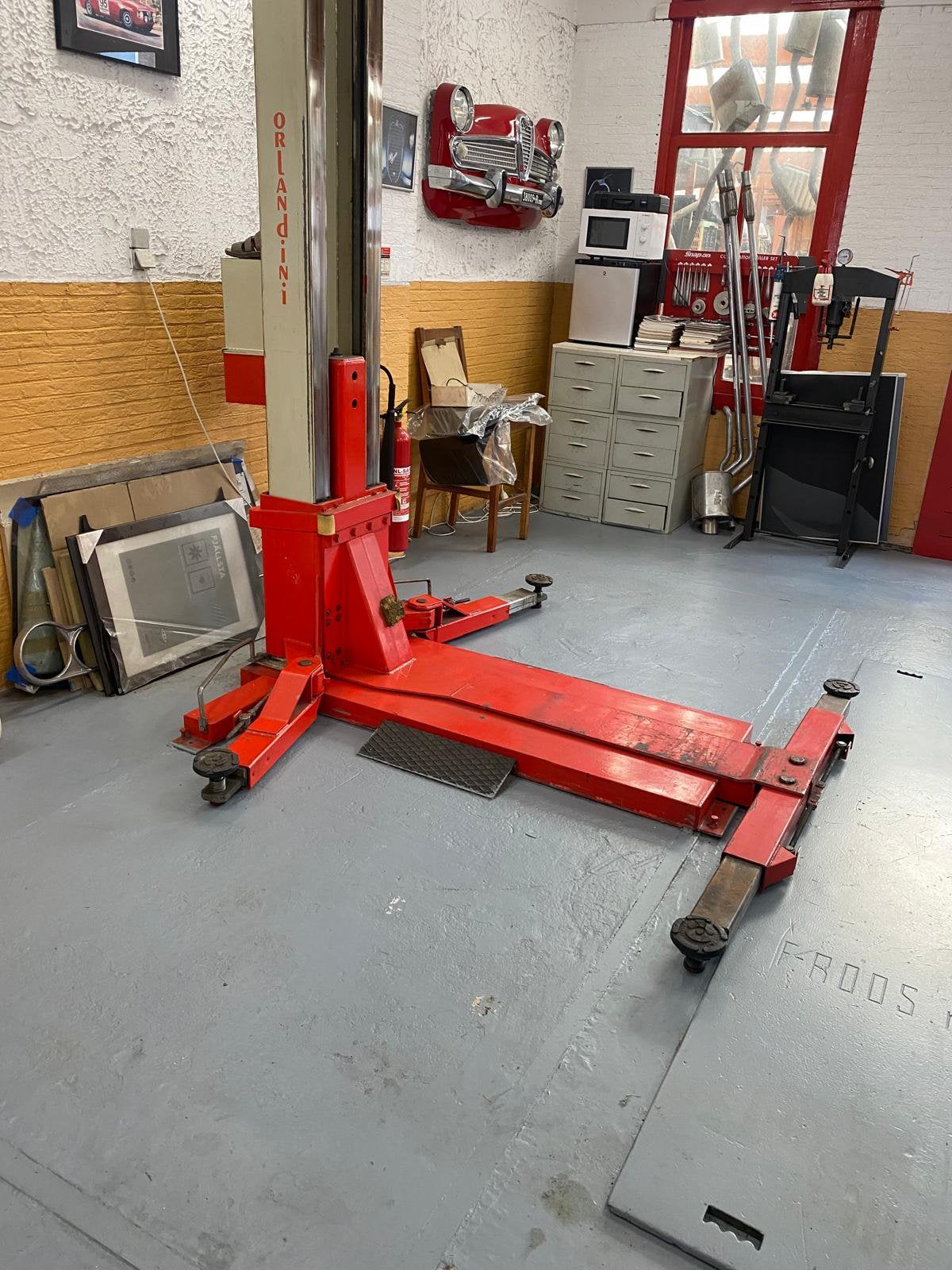 Orlandinie autobrug 2500kg, Ophalen, Zo goed als nieuw