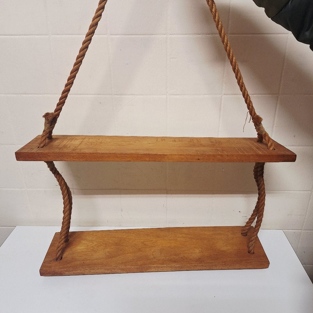 Vintage Hangplanken aan Touw / Planken / Wandplanken, Gebruikt, -, -, Ophalen of Verzenden