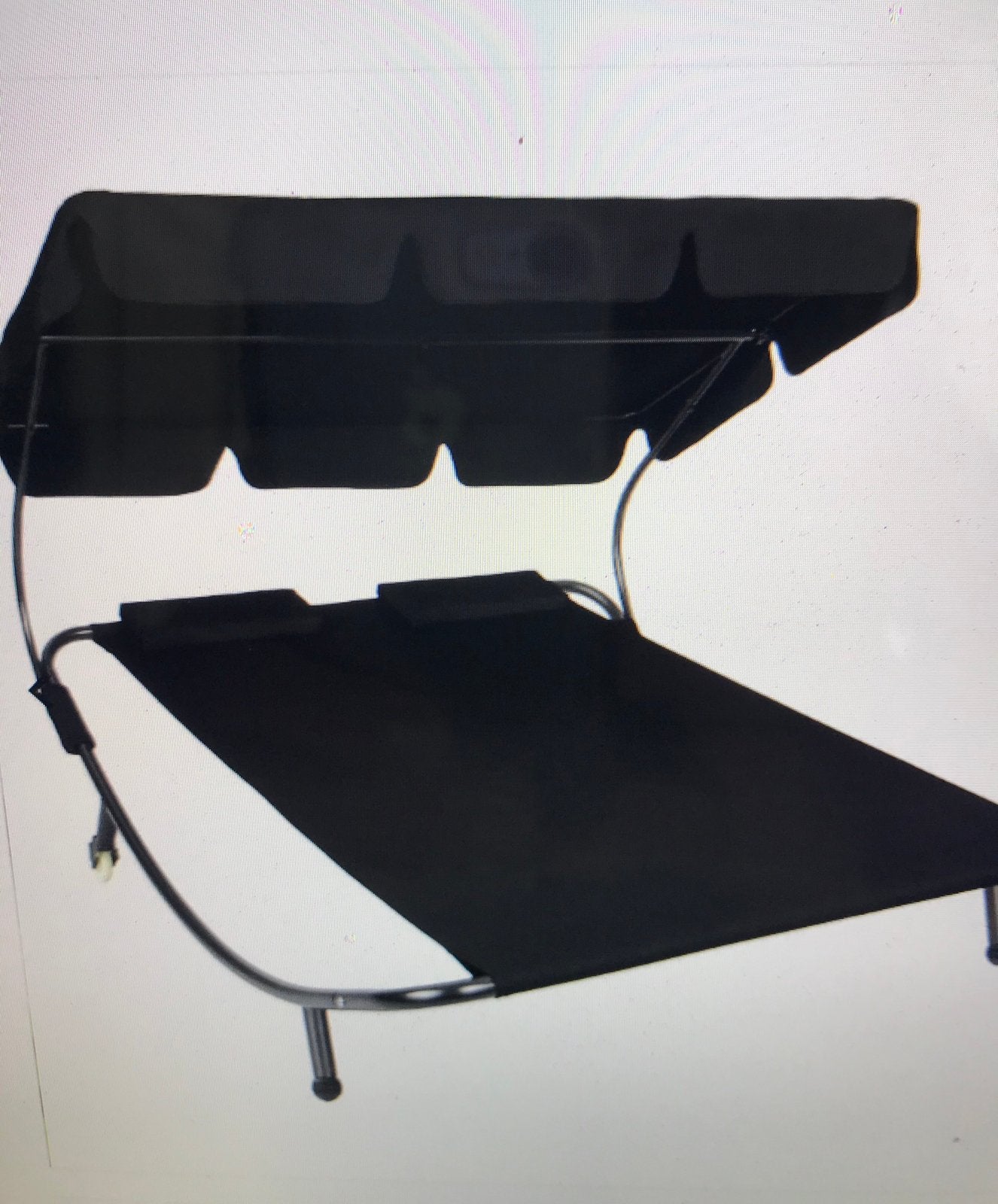 Twee persoons ligbed, Tuin en Terras, Ophalen of Verzenden, Zo goed als nieuw, Aluminium