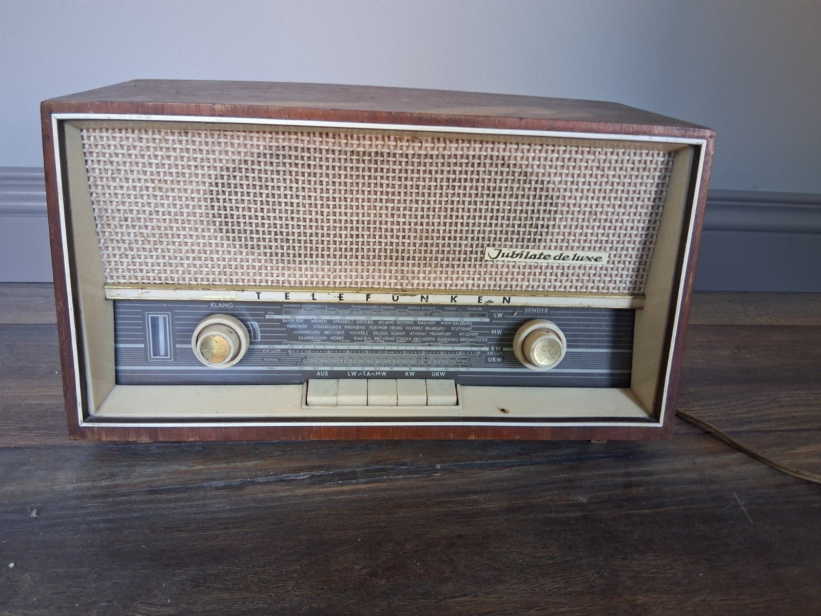 Telefunken Jubilate de Luxe 1361 radio, Ophalen of Verzenden