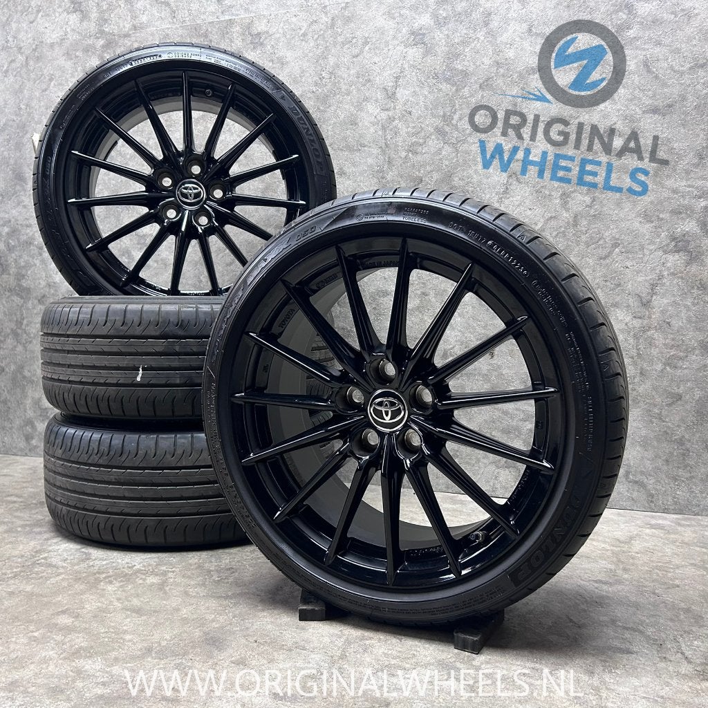 18 inch originele Enkei velgen + zomerbanden Toyota Corolla, 18 inch, Gebruikt, Banden en Velgen, Toyota