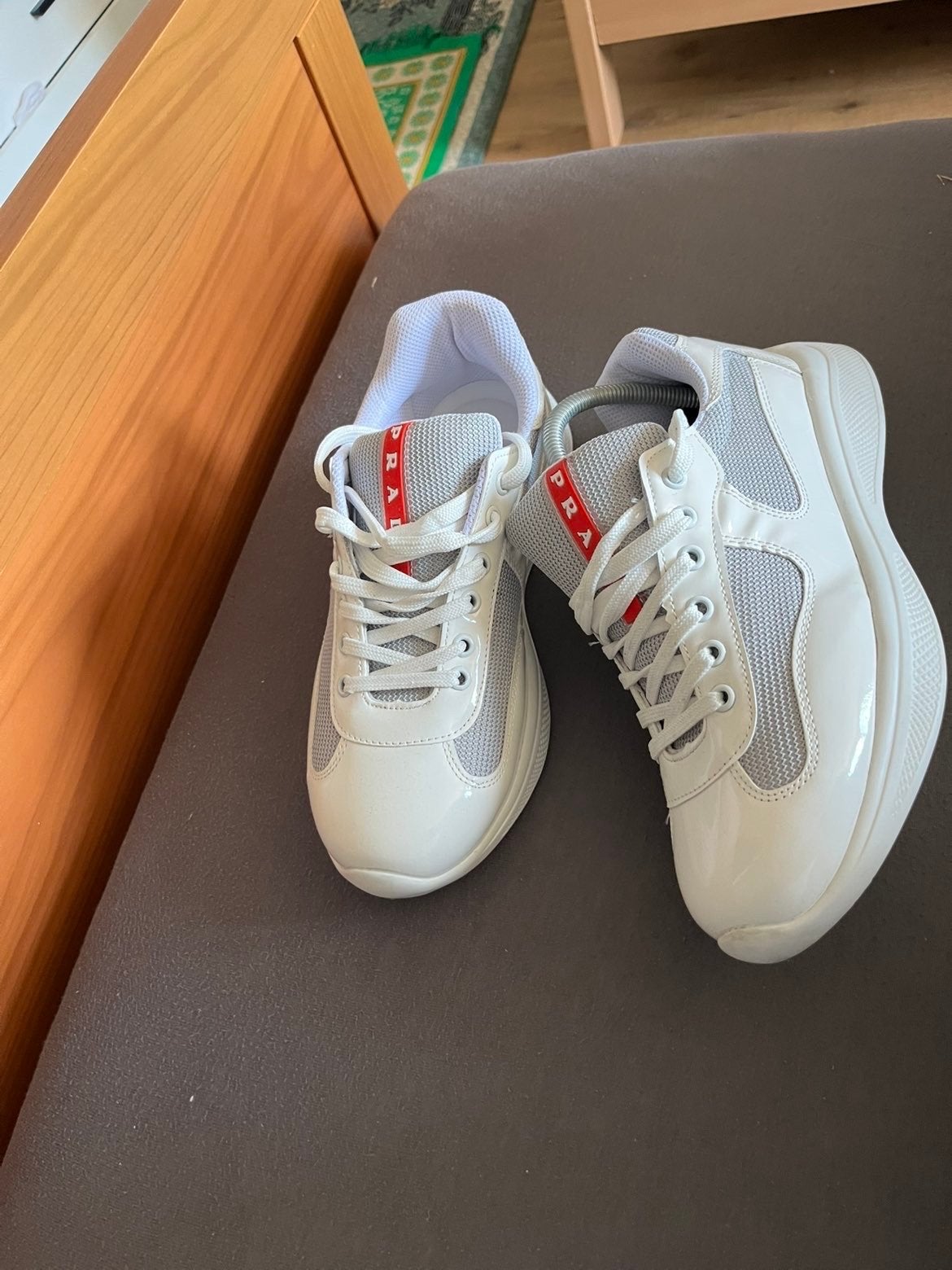 Prada sneakers maat 42, Ophalen, Zo goed als nieuw, Wit, Sneakers of Gympen