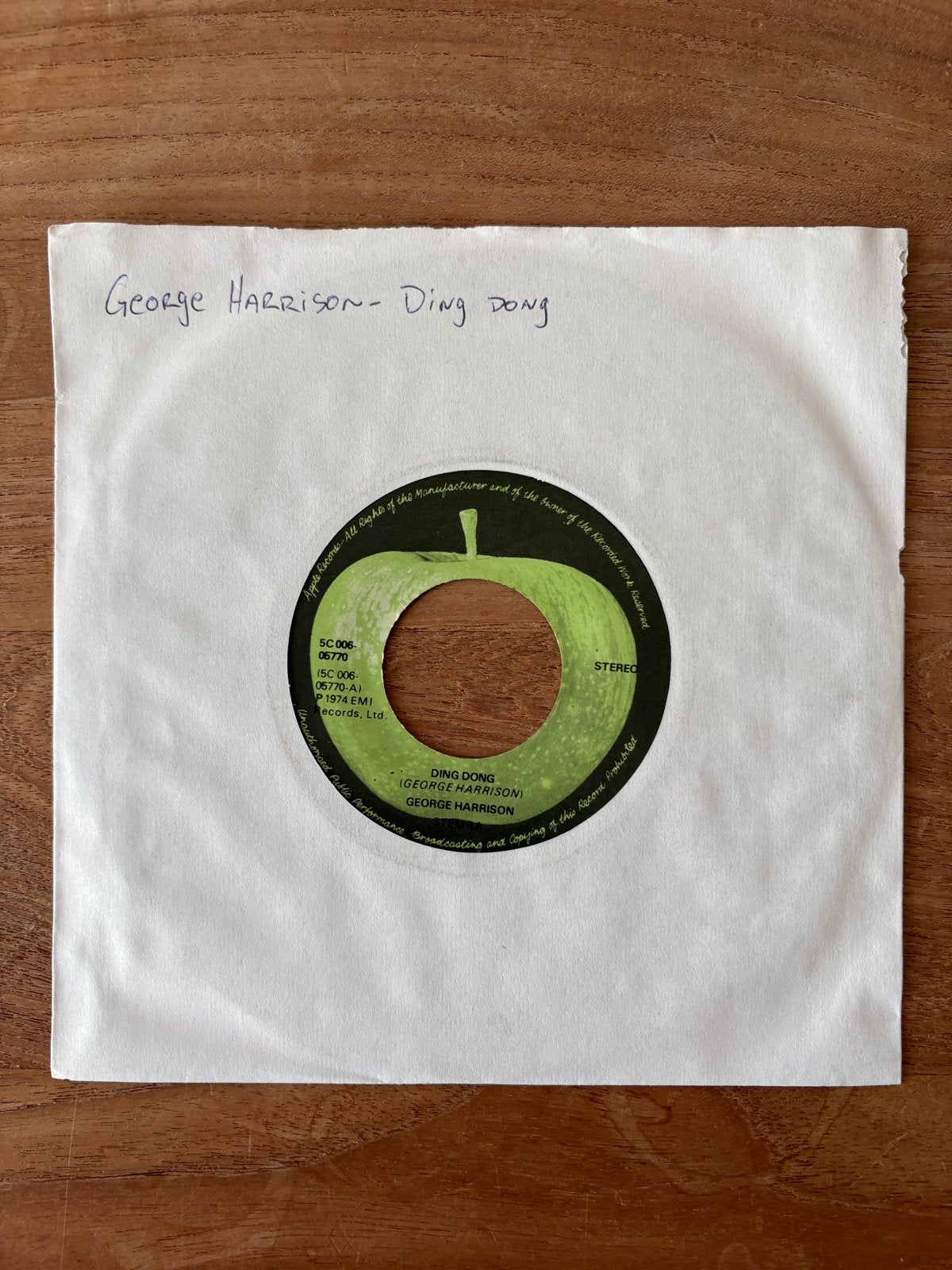 George Harrison - Ding Dong (Single), Gebruikt, 7 inch, Ophalen of Verzenden, Pop