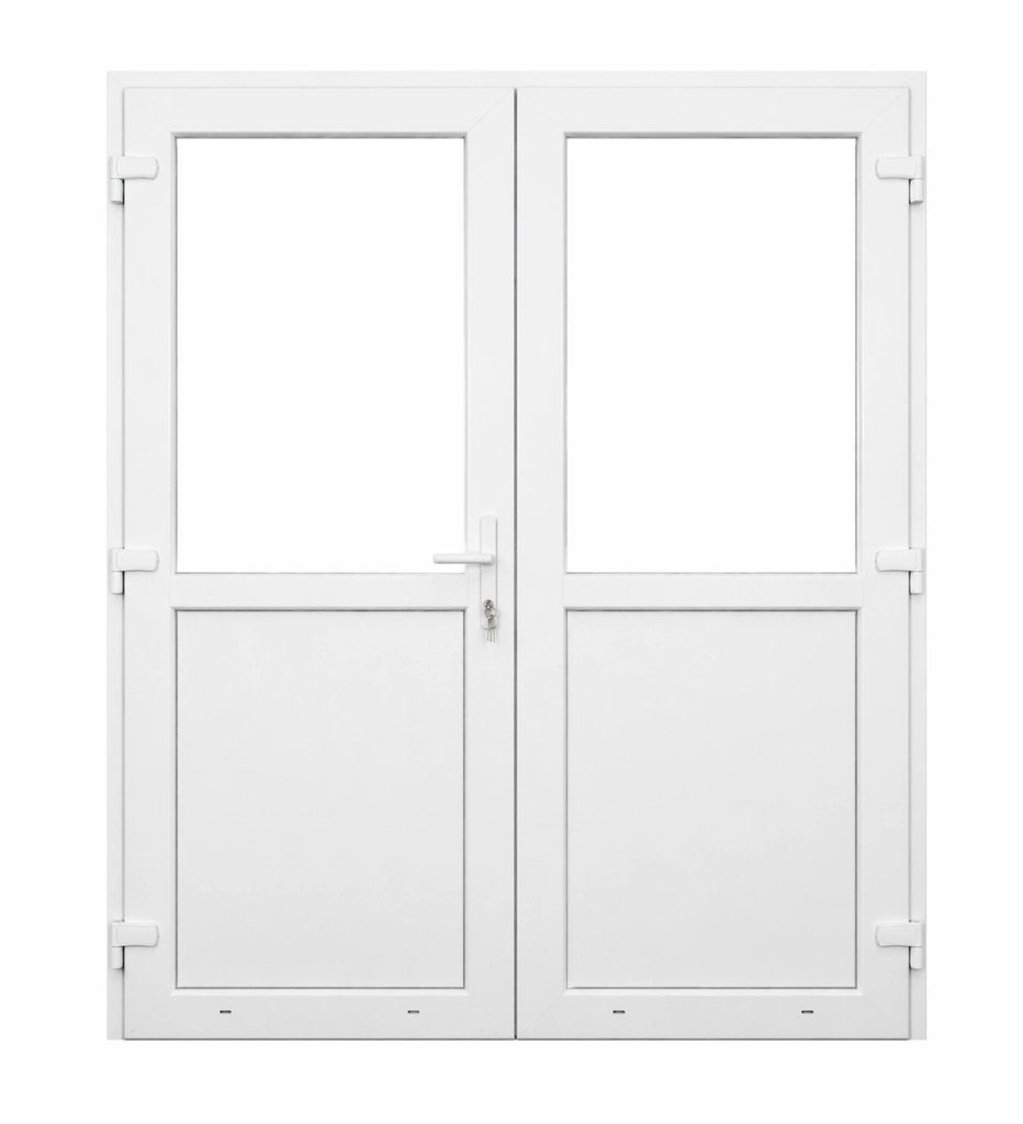 Kunststof | Dubbele Deur 1-2 Glas| Op Maat |