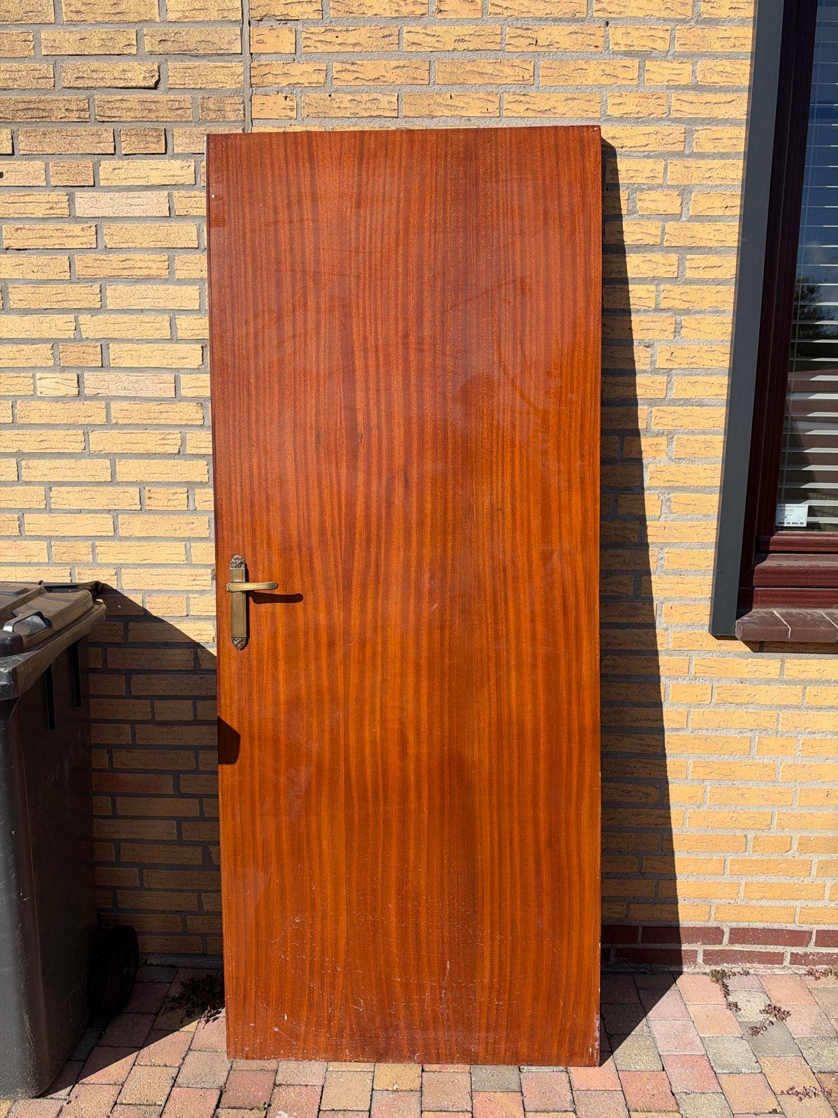 houten binnendeur met klink, Doe-het-zelf en Verbouw, Ophalen, Gebruikt, 80 tot 100 cm, Binnendeur