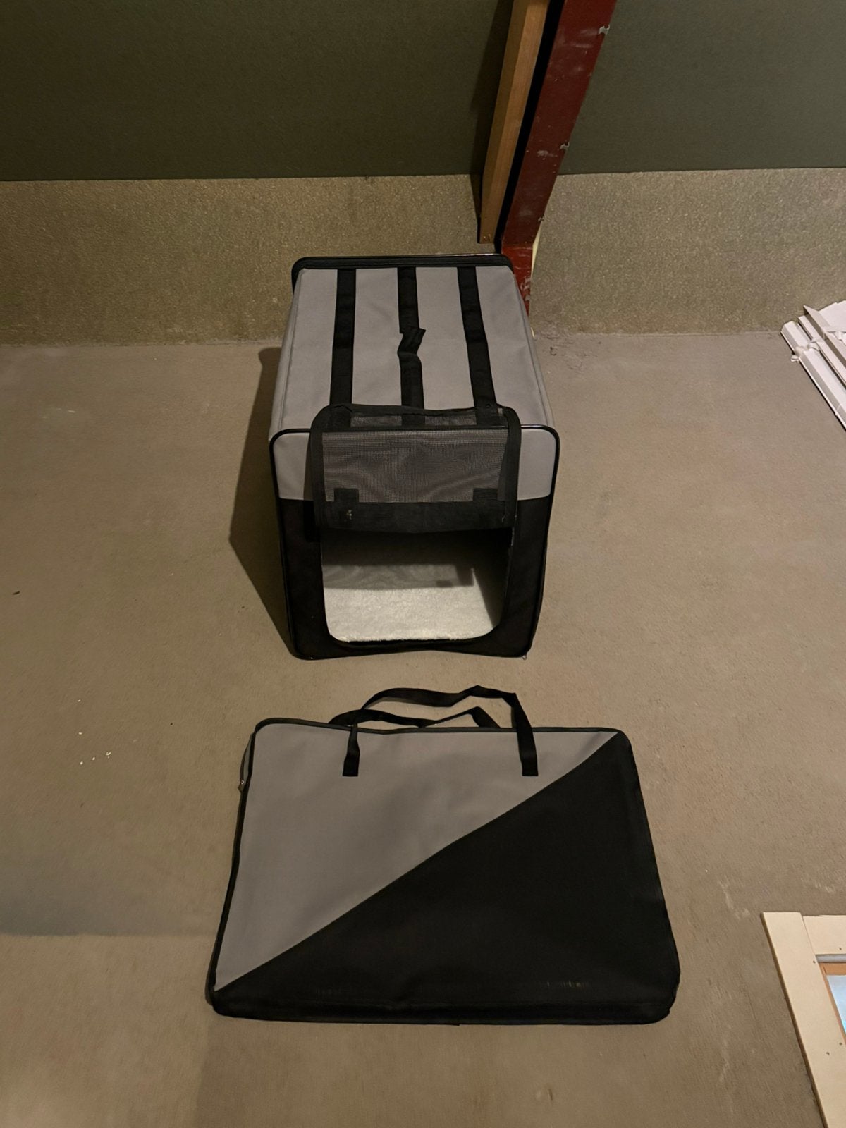 Opklapbare hondenbench, Ophalen