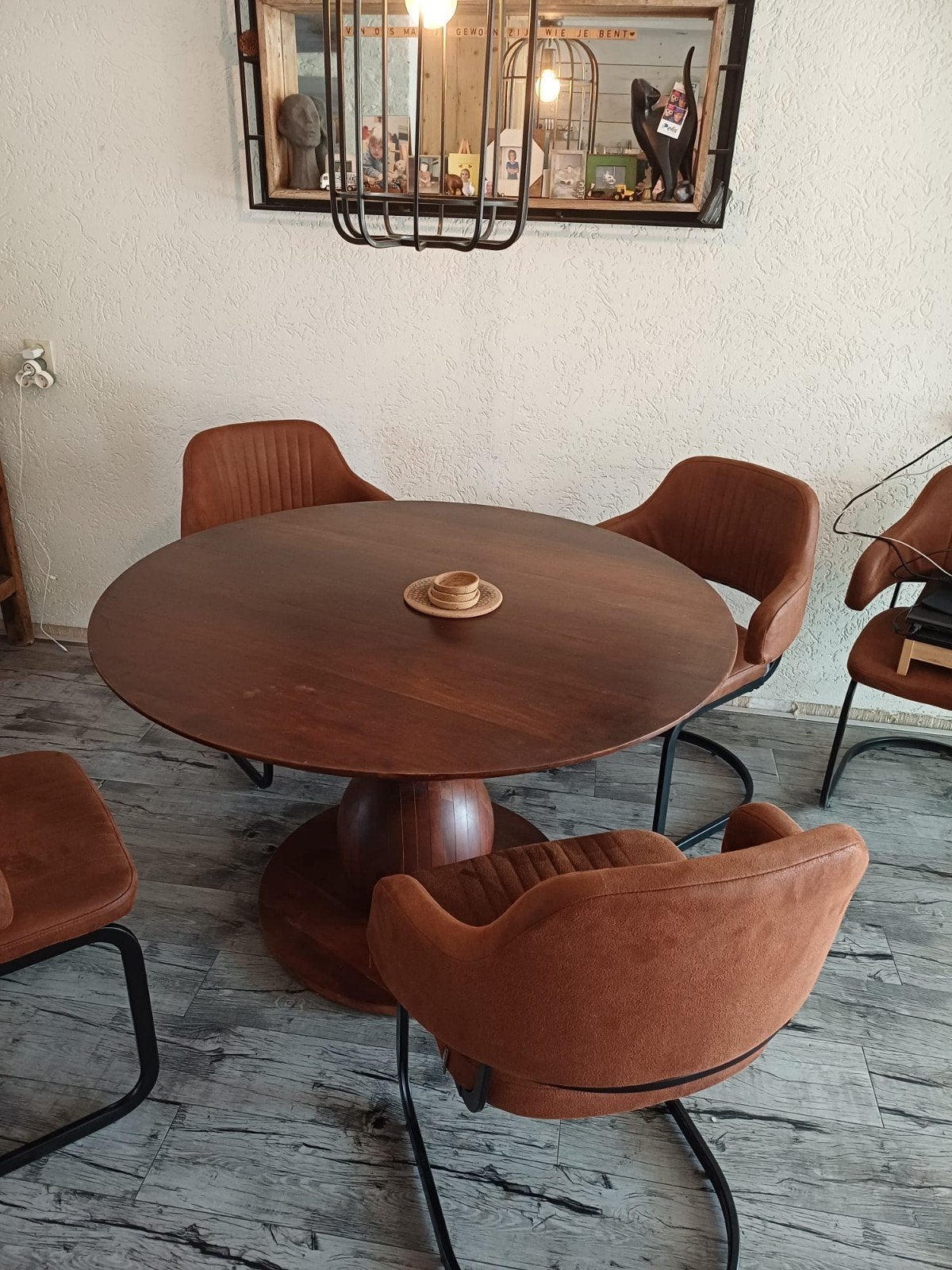 Bruut Ronde tafel, Ophalen, Gebruikt, Rond, Overige houtsoorten