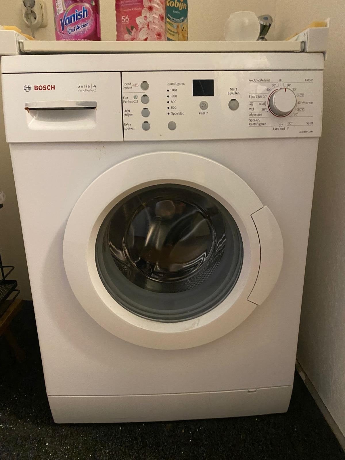 Bosch Wasmachine Serie 4 VarioPerfect, Ophalen, Gebruikt, Voorlader, Kort programma