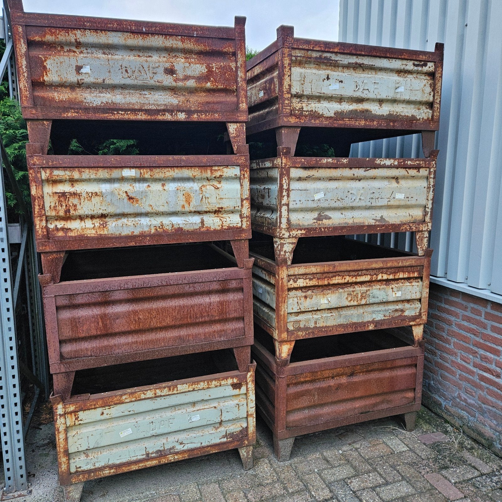 Stalen DAF bakken 1000x1000mm, Ophalen, Gebruikt