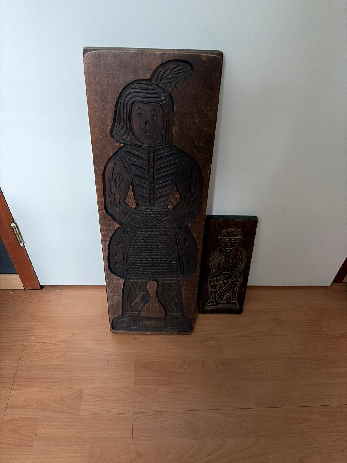 Antieke houten speculaasplanken (2 stuks), Antiek en Kunst, Ophalen of Verzenden