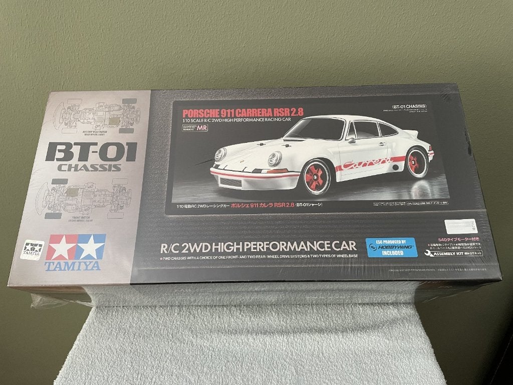 Tamiya 1:10 - 58740 Porsche 911 Carrera RSR 2.8 op BT-01, Hobby en Vrije tijd, Elektro, Nieuw, Ophalen of Verzenden, Schaal 1:10