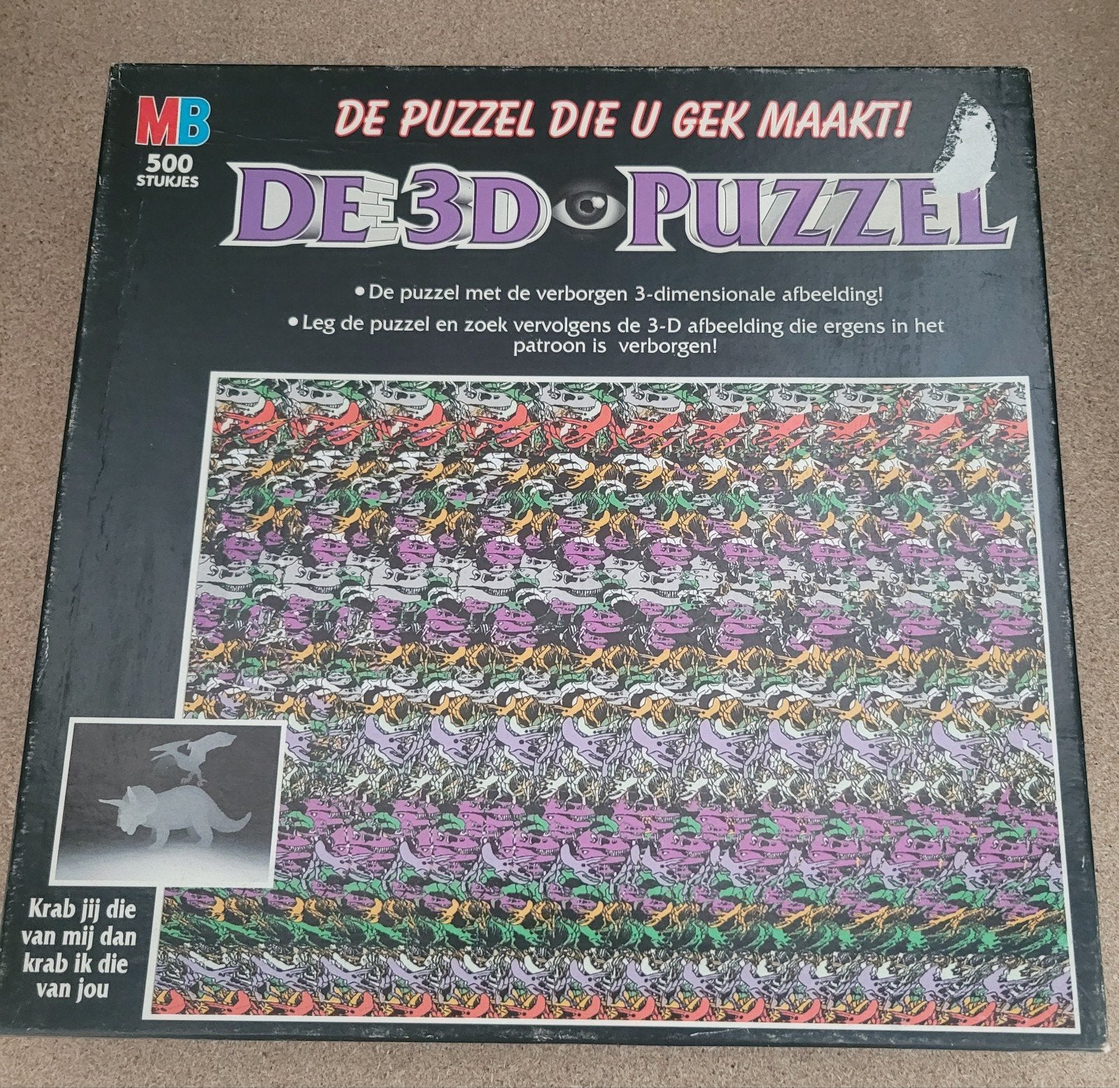Een fantastische uitdaging De 3D Puzzel - 500 stukjes - Verb, Hobby en Vrije tijd, Denksport en Puzzels, Ophalen of Verzenden