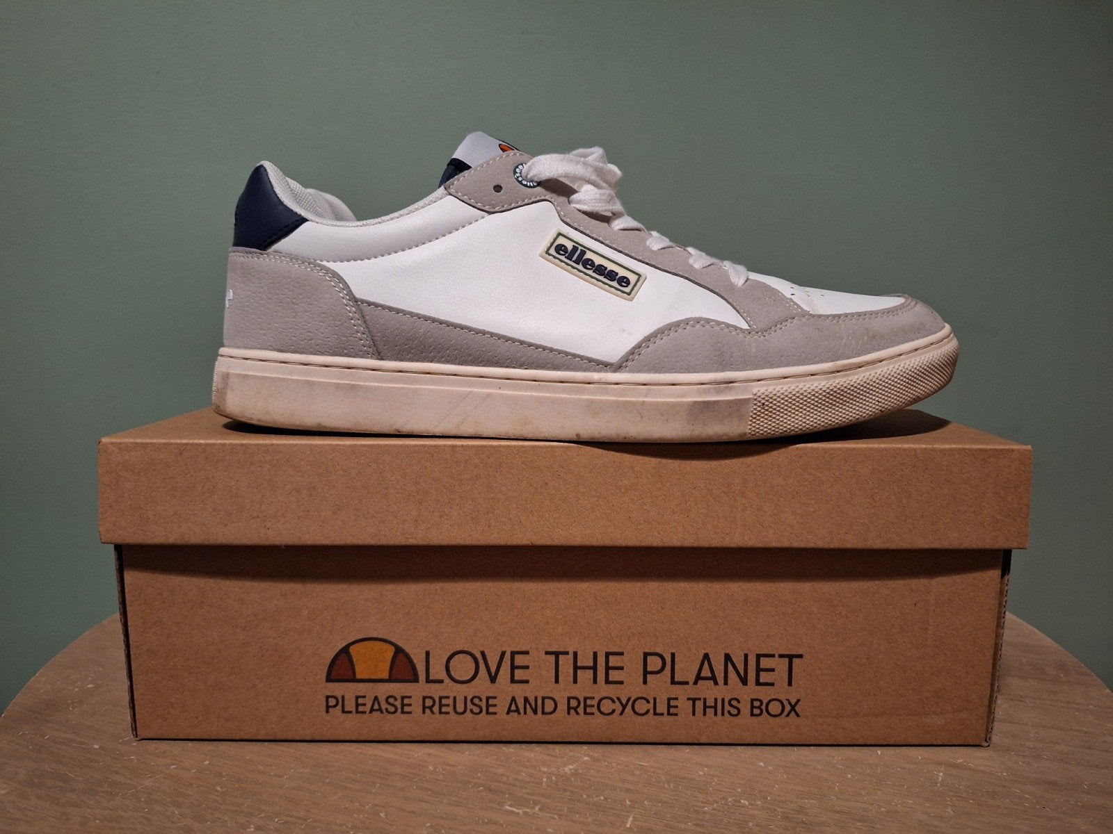Ellesse schoenen wit/grijs/blauw | Maat 44, Ophalen, Wit, Ellesse, Sneakers of Gympen